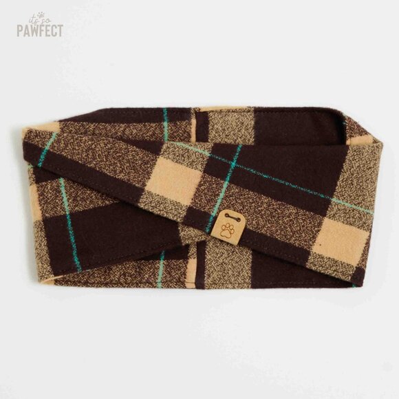 Small Flannel Dog Bandana Infinity Scarf for Small Breeds - Picture 10 of 14